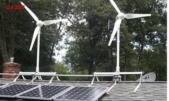 New Energy wickeln Solarhybridsystem 1500W 48/110V mit dem niedrigen geschriebenen Wind